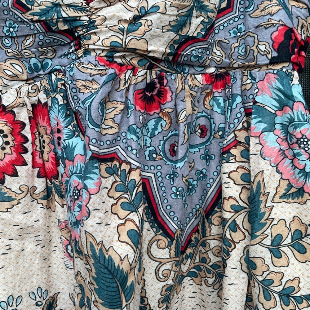Forever 21 Bohemian Floral Maxi Dress (sz M)